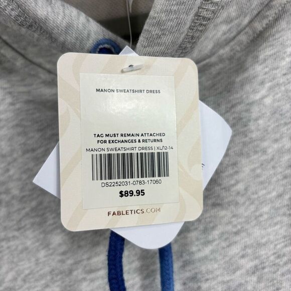 Fabletics Manon Sweatshirt Grey Dress NWT - Picture 4 of 7